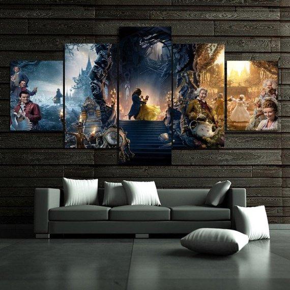 Beauty And The Beast 02 – Movie Canvas Wall Art