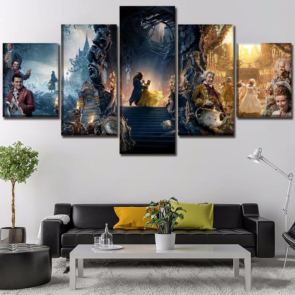 Beauty And The Beast Dancing In The Castle Movie – Canvas Wall Art