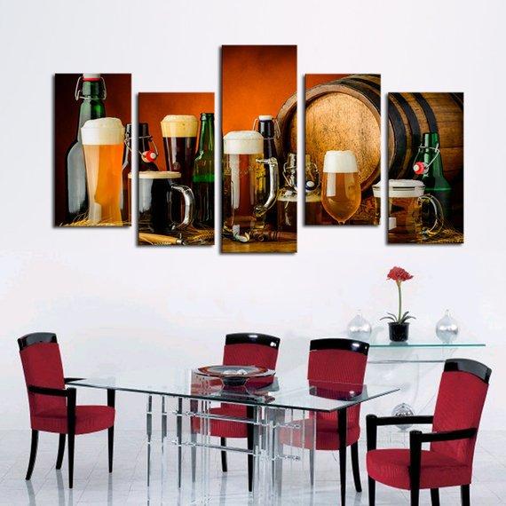 Beer Lovers – Wine Canvas Wall Art