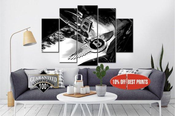 Bentley Bentley Sign Abstract Canvas Wall Art