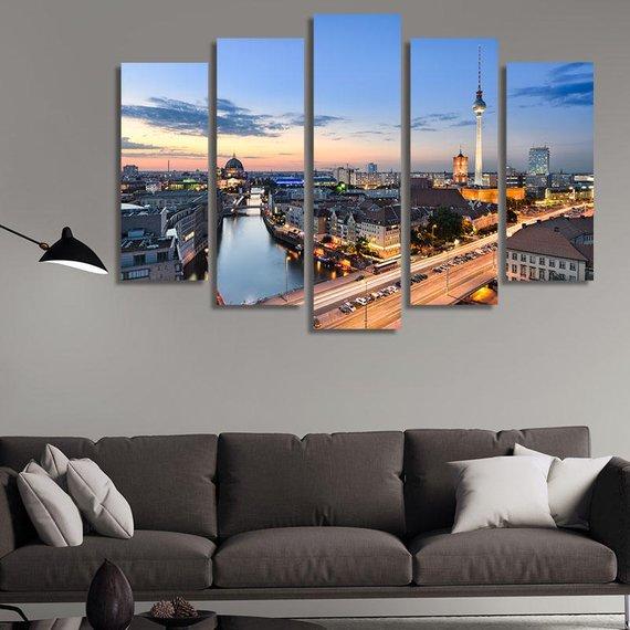 Berlin Skyline 02 – Nature Canvas Wall Art