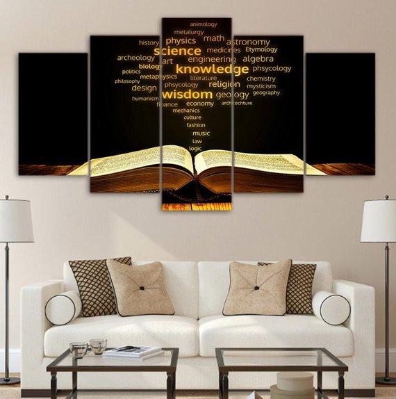 Bible Typography Christian – Religion Canvas Wall Art