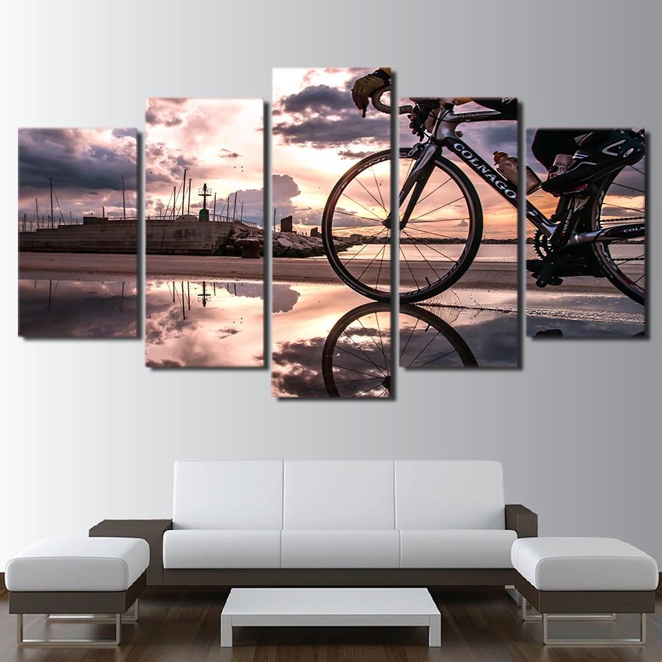 Bicycle Sunshine Cycling Modular – Sport Canvas Wall Art
