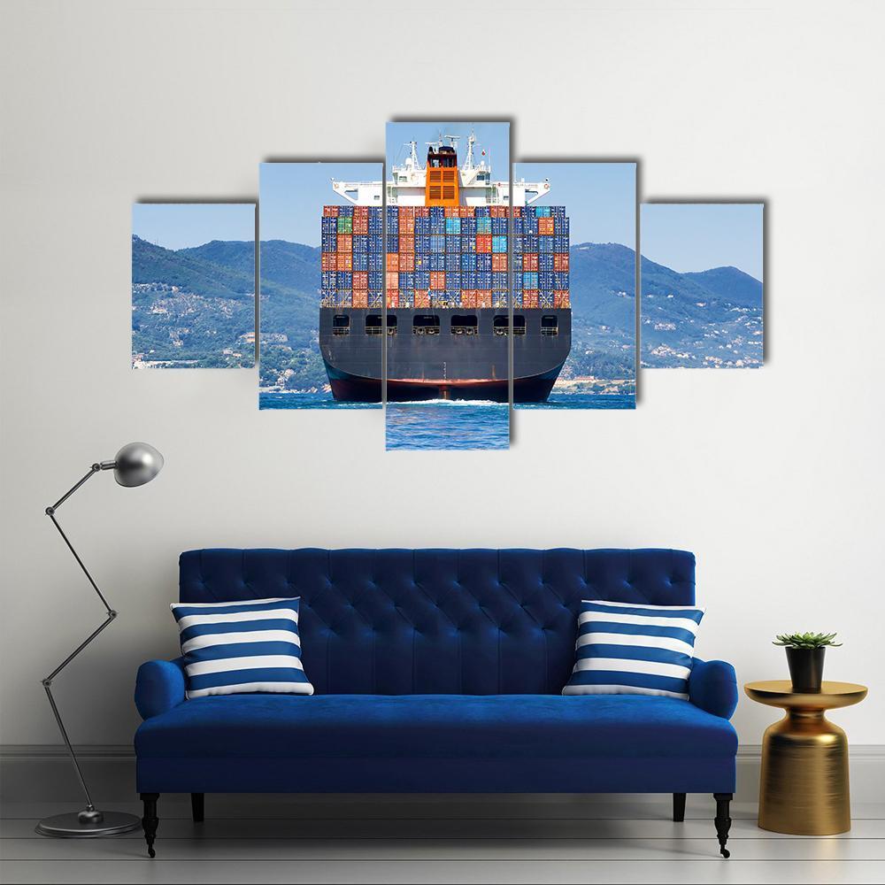 Big Cargo Container Ship – Automative Canvas Wall Art