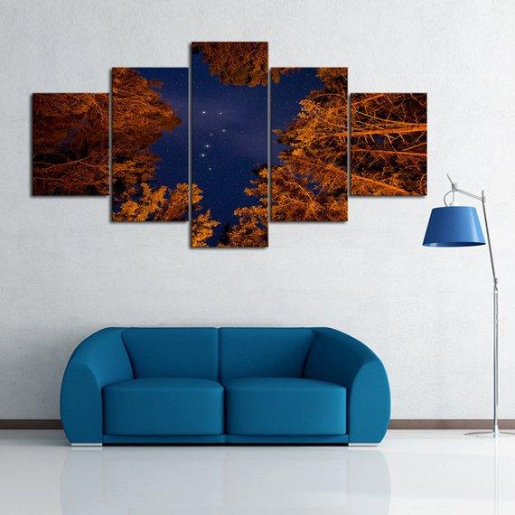 Big Dipper Through The Trees – Nature Canvas Wall Art