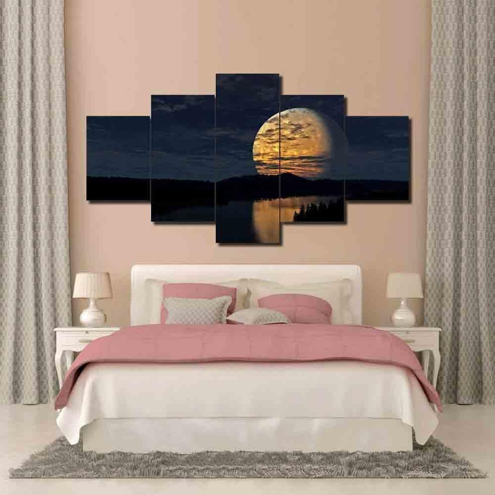 Big Moon Night – Space Canvas Wall Art