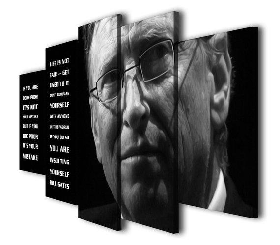 Bill Gates 01 – Famous Person Canvas Wall Art
