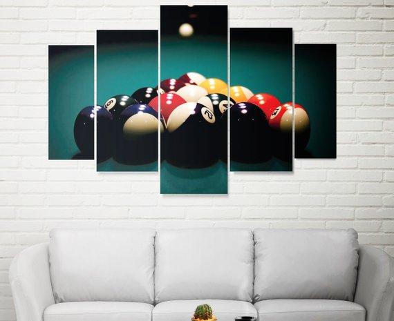 Billiards Home 3 – Gaming Canvas Wall Art