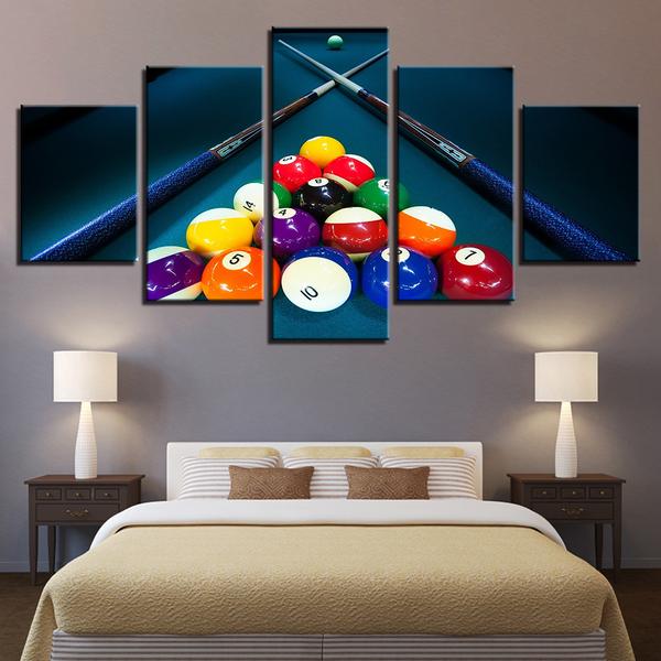 Billiards Pool Table Balls Cue – Sport Canvas Wall Art