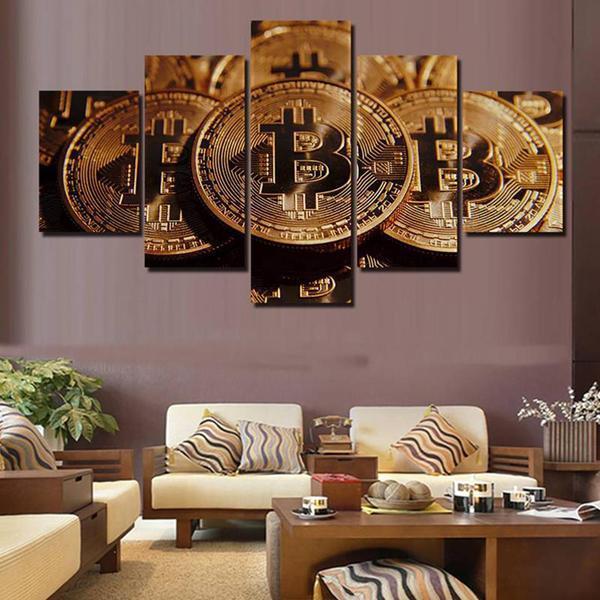 Bitcoins – Crypto Canvas Wall Art