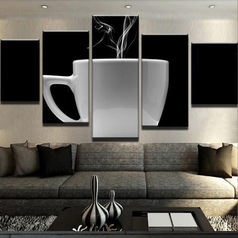 Black And White Coffee – Nature Canvas Wall Art
