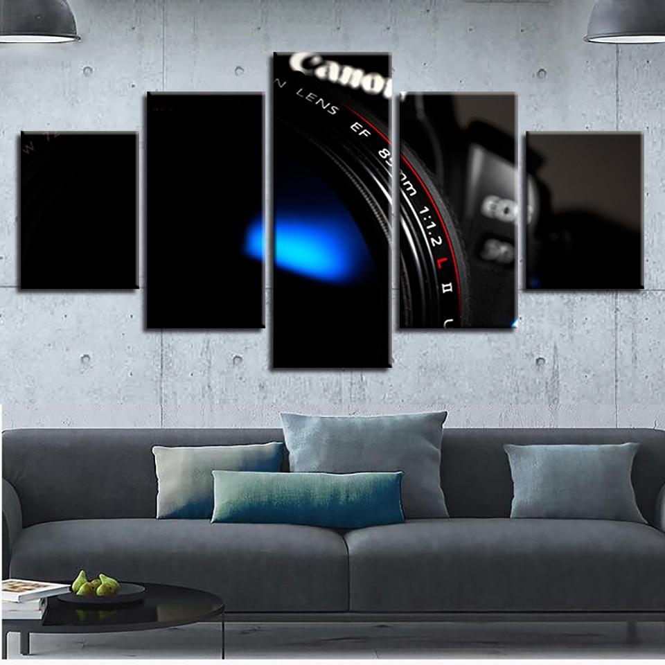 Black Camera 01 – Abstract Canvas Wall Art