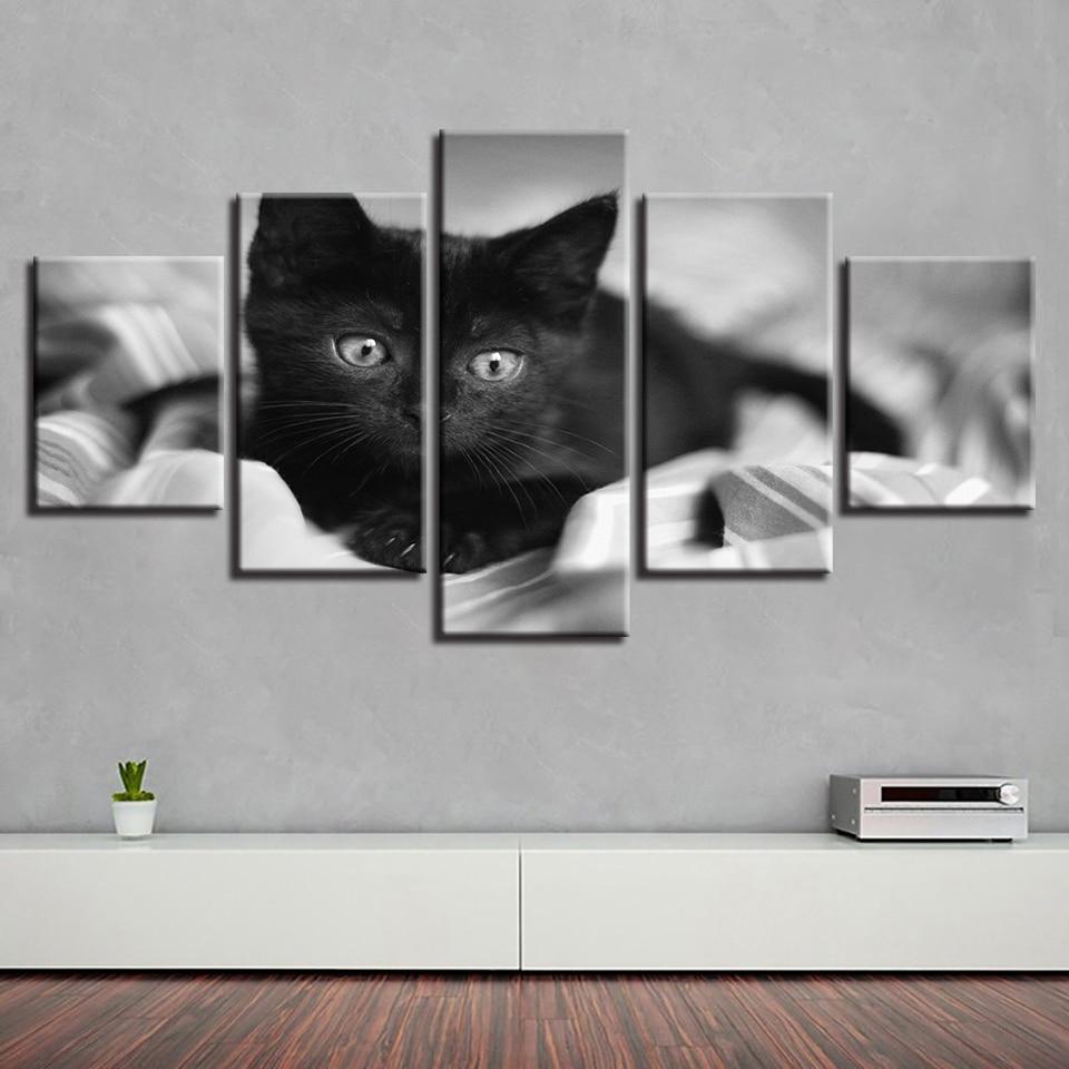Black Cat 1 – Animal Canvas Wall Art