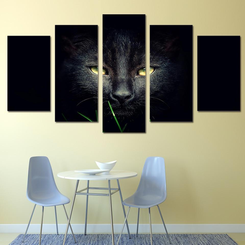 Black Cat – Animal Canvas Wall Art