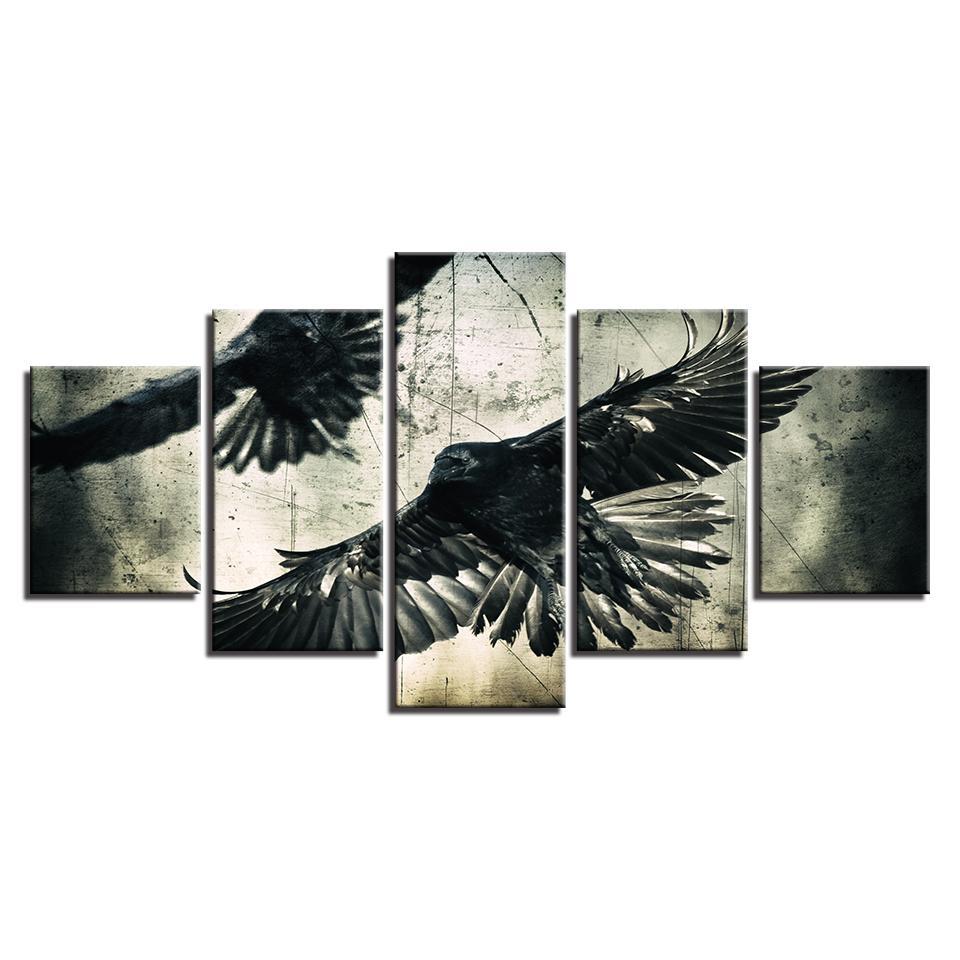 Black Eagle – Animal Canvas Wall Art