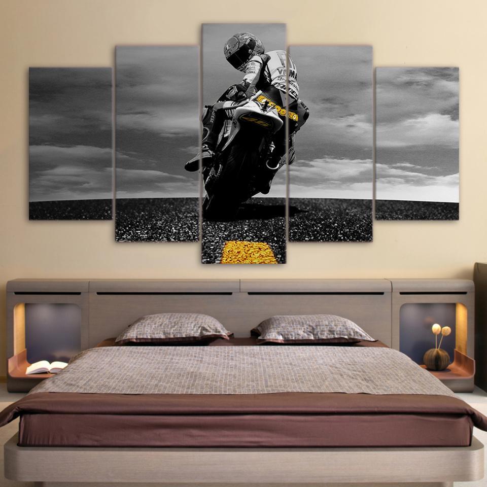 Black Motorcycle – Automative Canvas Wall Art