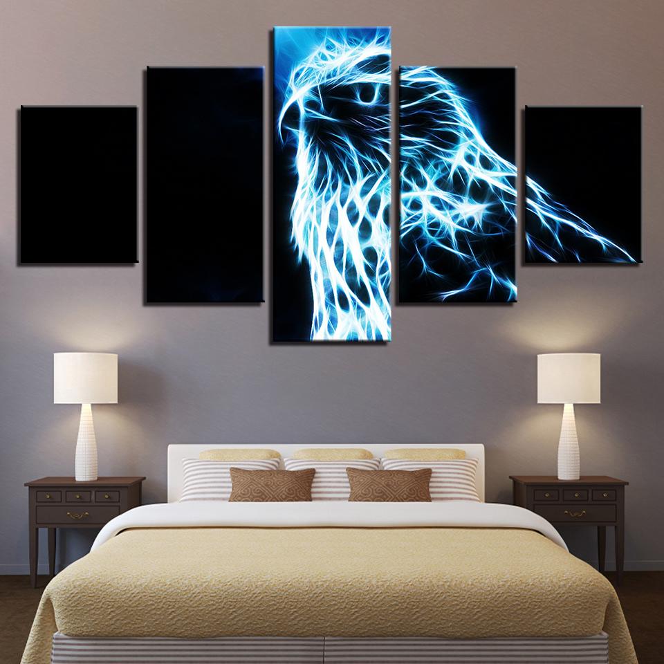 Blackbird – Abstract Animal Canvas Wall Art