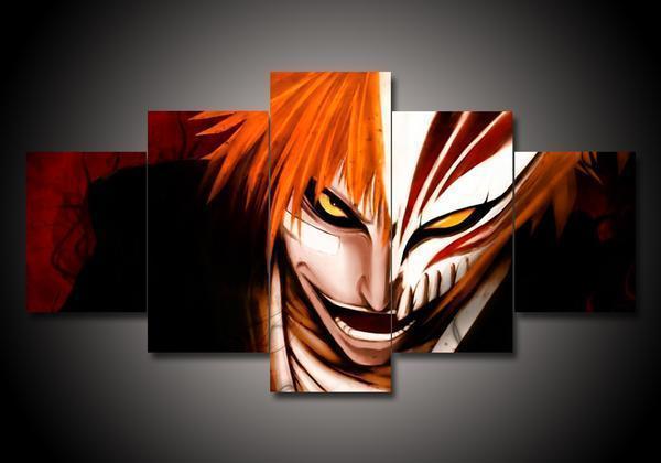 Bleach Ichigo Kurosaki Anime Canvas Wall Art