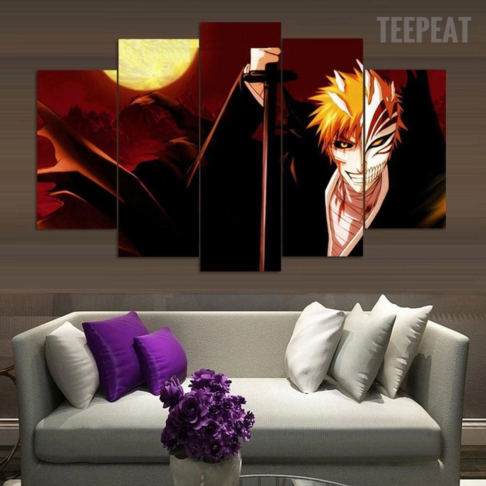 Bleach Ichigo – The Dark Side Anime Canvas Wall Art