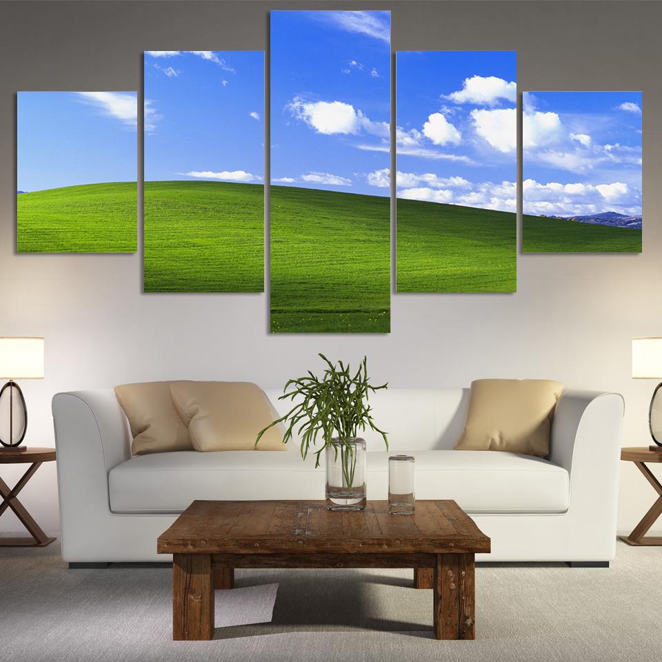Bliss Microsoft Windows Xp Wallpaper Landscape Canvas Wall Art