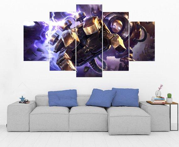 Blitzcrank – League Of Legends – Gaming Canvas Wall Art