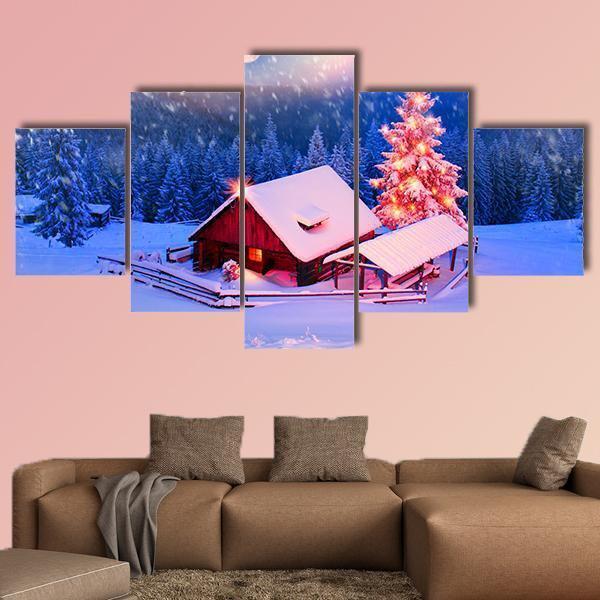 Blizzard Covered Alpine Fields 1 – Nature Canvas Wall Art