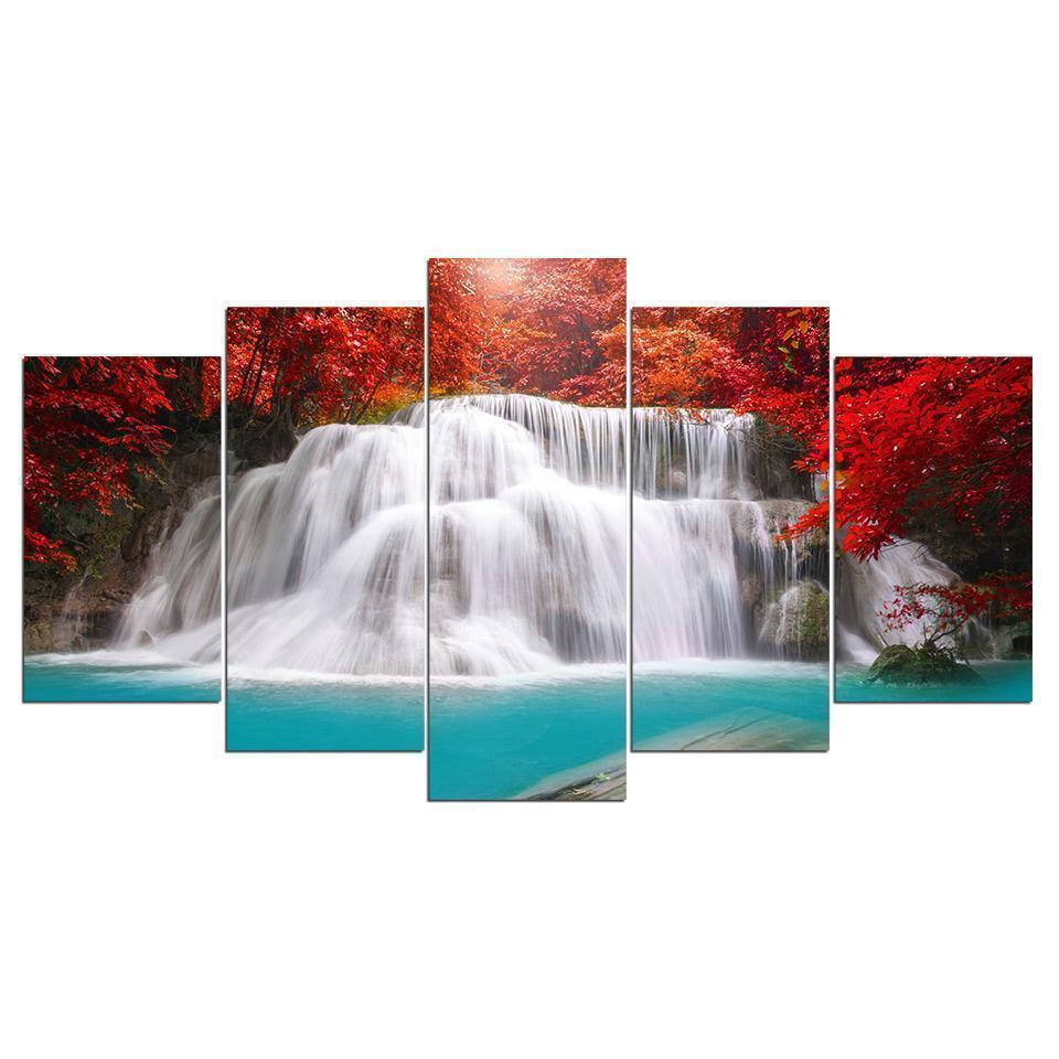 Blossom Waterfall – Nature Canvas Wall Art