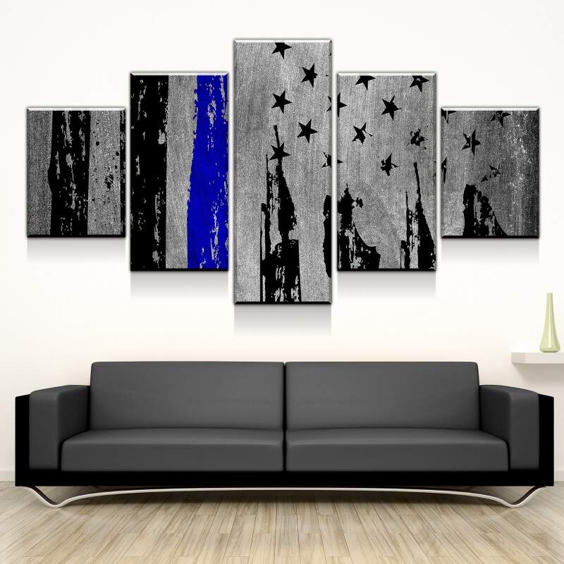 Blue – Abstract Canvas Wall Art