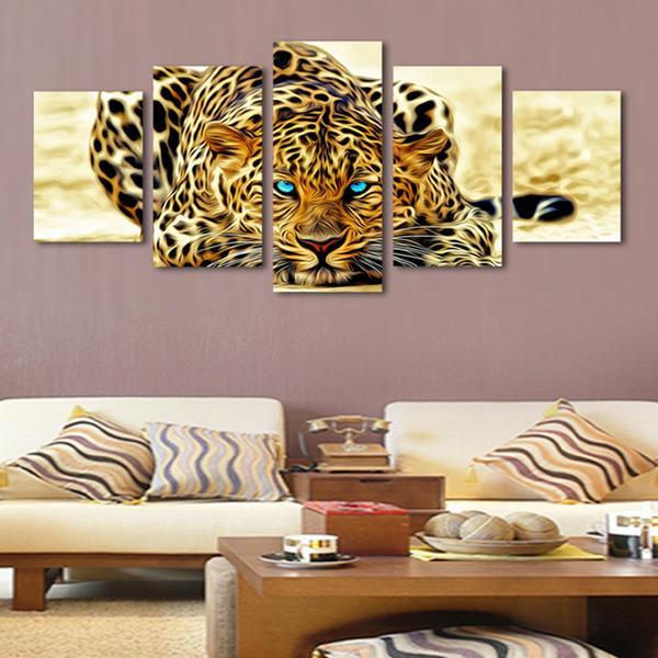 Blue Eyed Jaguar – Animal Canvas Wall Art