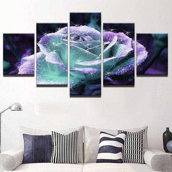Blue Flower – Nature Canvas Wall Art