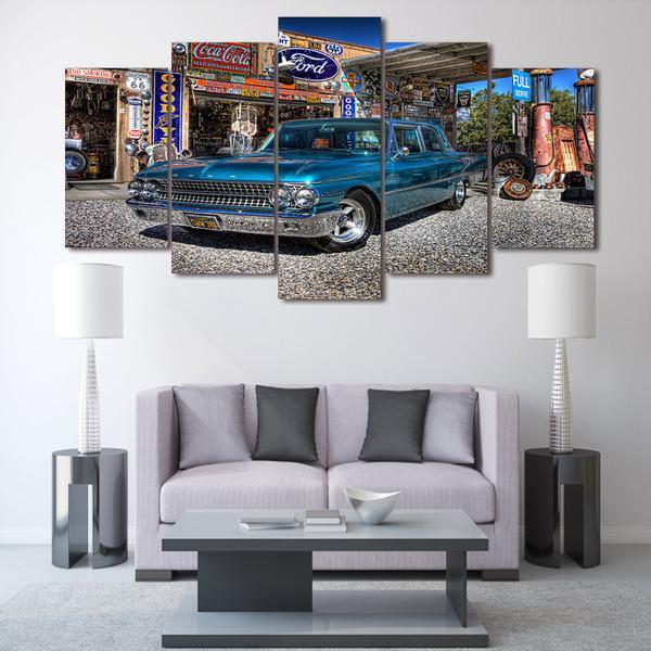 Blue Ford Galaxie 1961 – Automative Canvas Wall Art