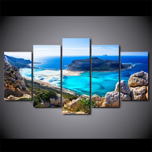 Blue Ocean Sea Beach – Nature Canvas Wall Art