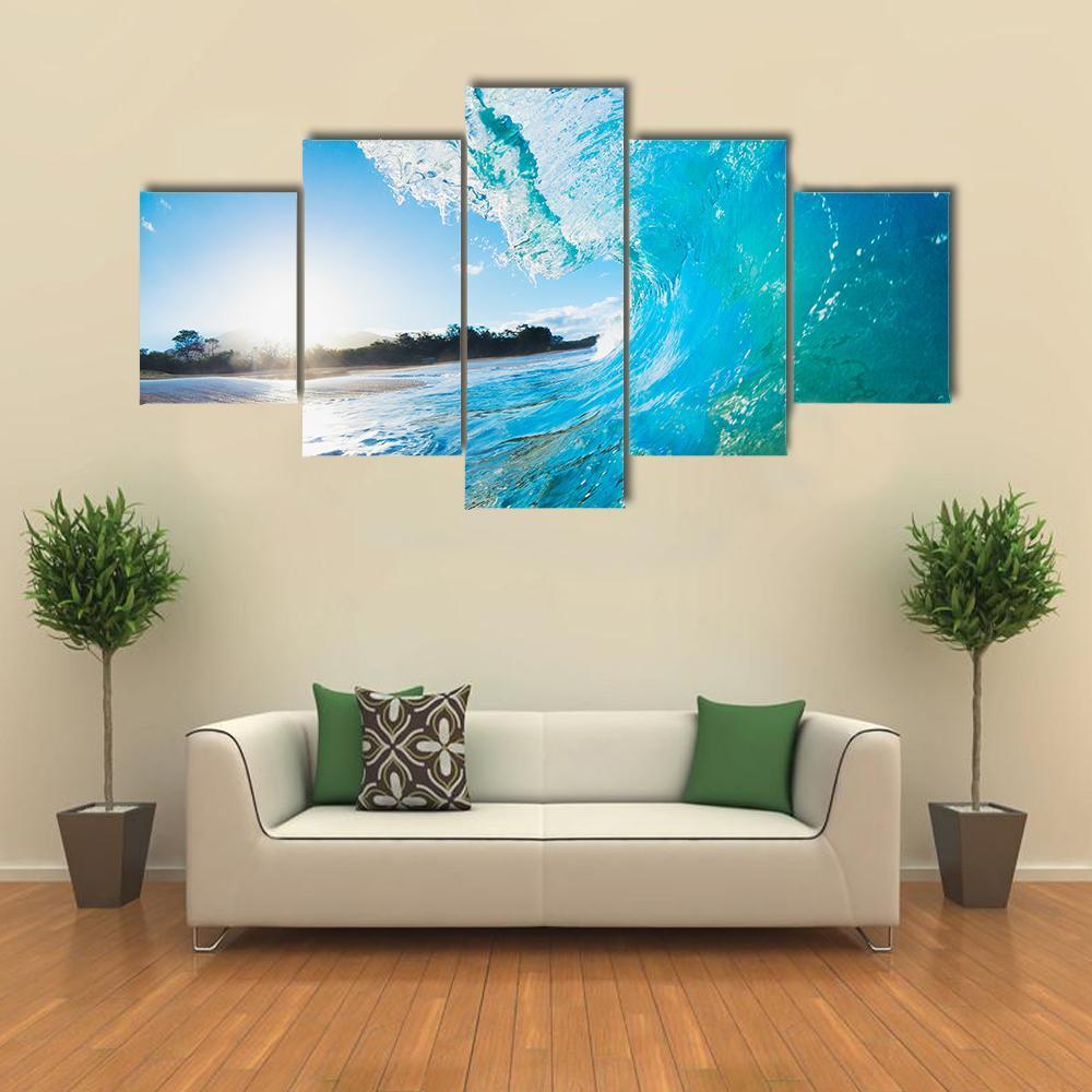Blue Ocean Wave – Nature Canvas Wall Art