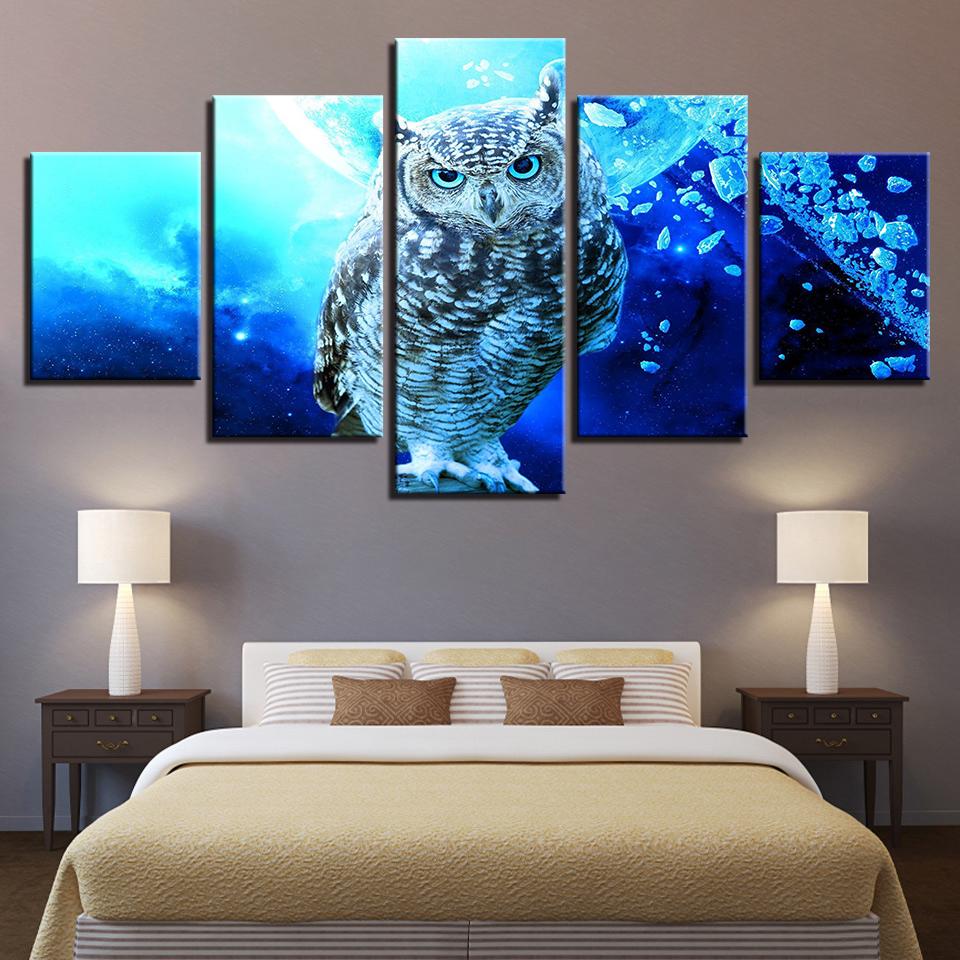 Blue Owl – Animal Canvas Wall Art