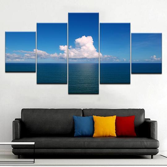 Blue Sea Blue Sky – Ocean Canvas Wall Art