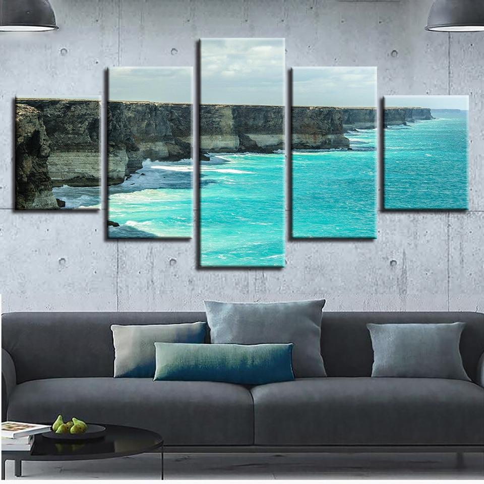 Blue Sea Water 01 – Space Canvas Wall Art