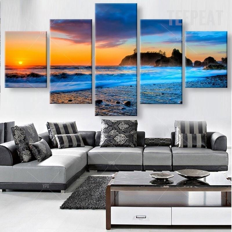 Blue Sea Waters – Nature Canvas Wall Art