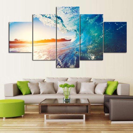 Blue Wave – Nature Canvas Wall Art
