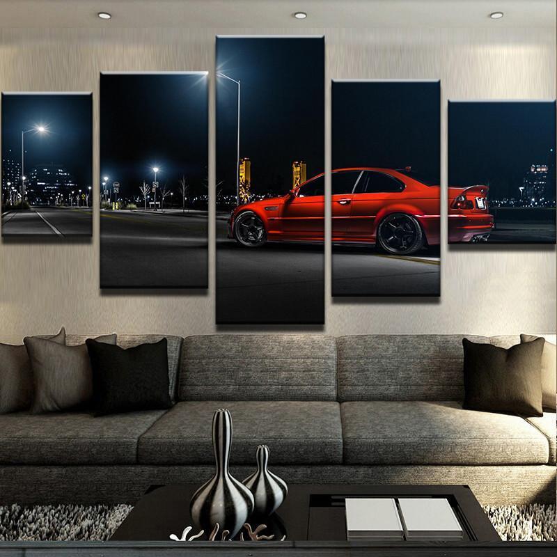 Bmw M3 E46 Car Automative Canvas Wall Art