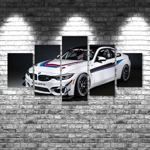 Bmw M4 Gt4 – Automative Canvas Wall Art