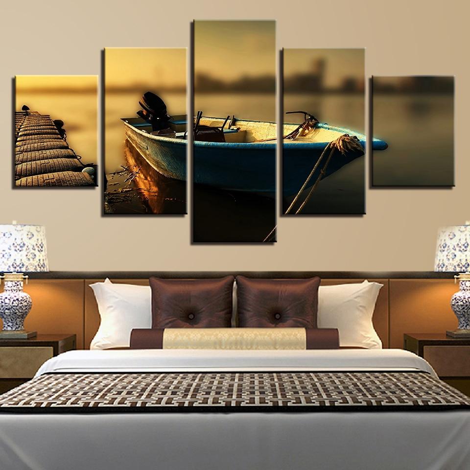 Boat 2 – Space Canvas Wall Art