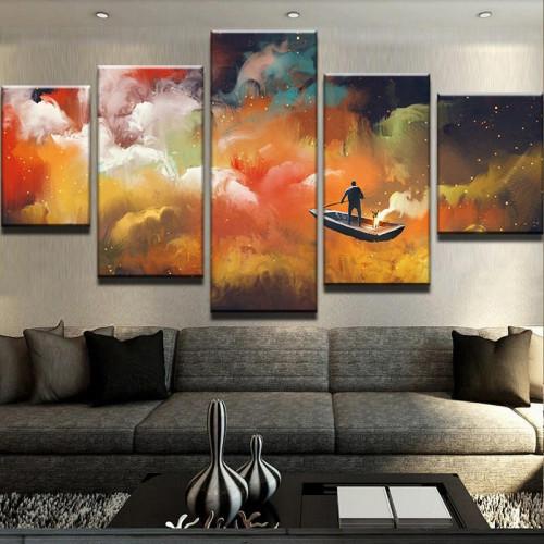 Boat Light – Abstract Canvas Wall Art