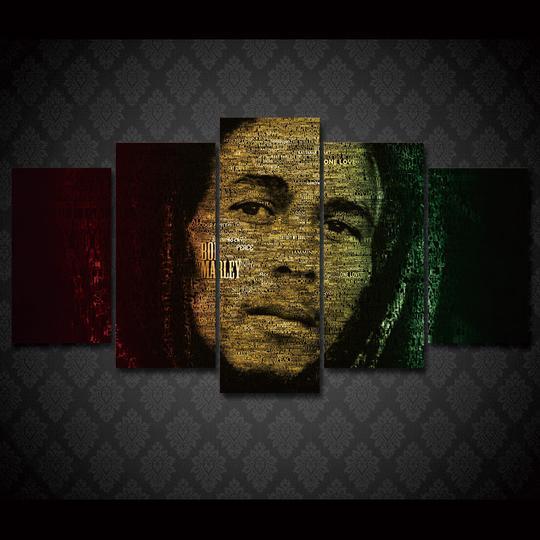 Bob Marley 5 – Famous Person Canvas Wall Art