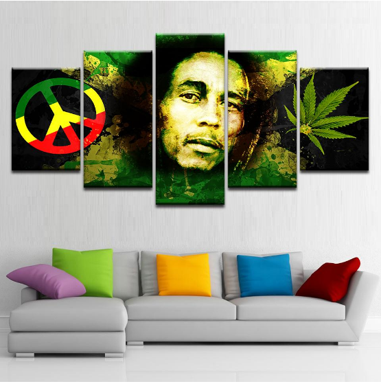 Bob Marley Hd – Abstract Canvas Wall Art