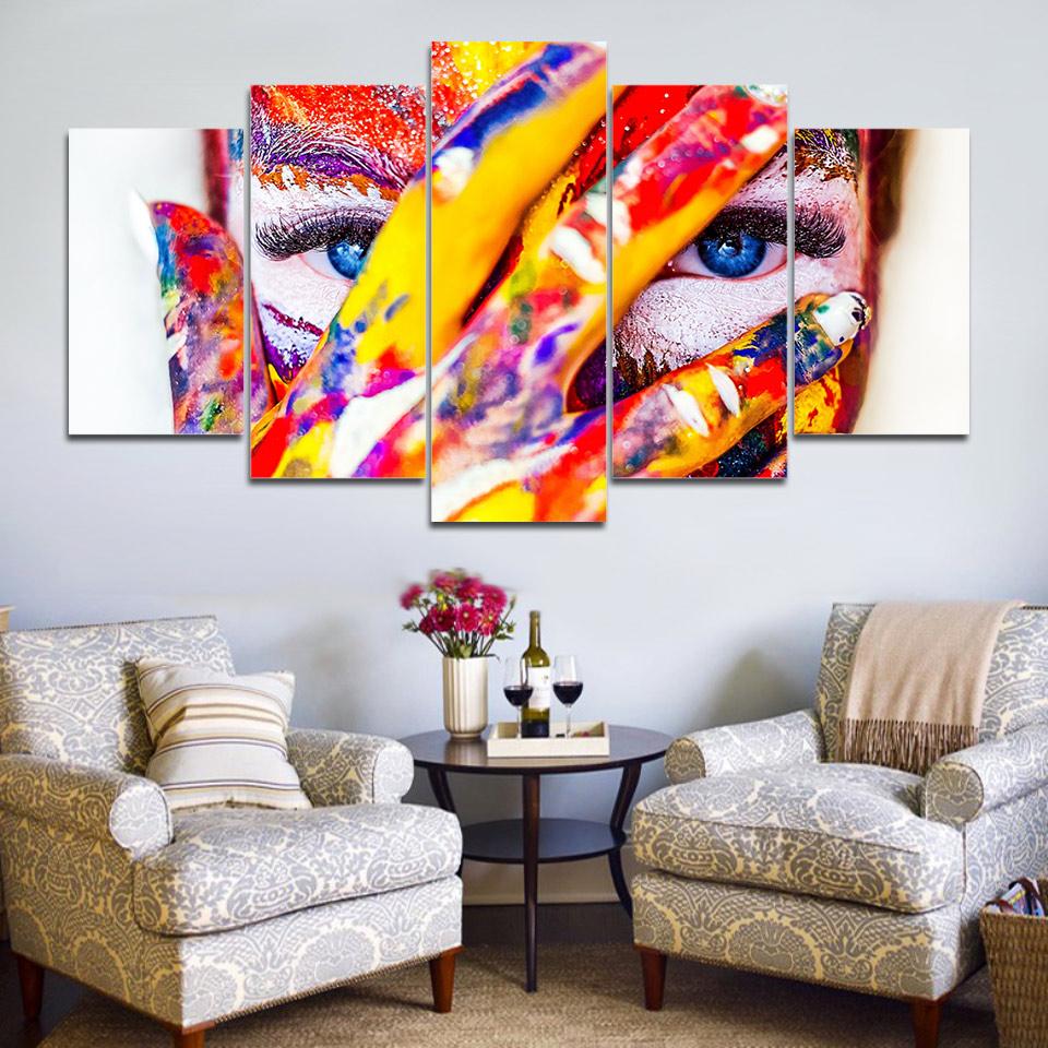 Body Beautiful Woman’S Eye – Abstract Canvas Wall Art