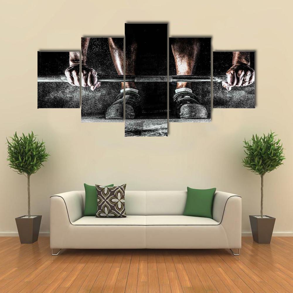 Bodybuilder Man Motivational – Sport Canvas Wall Art