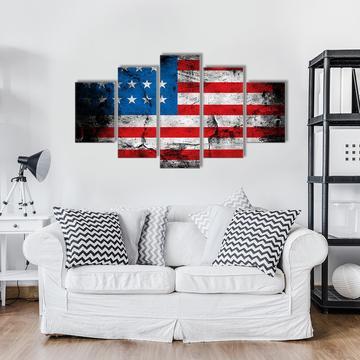 Bold America – Abstract Canvas Wall Art