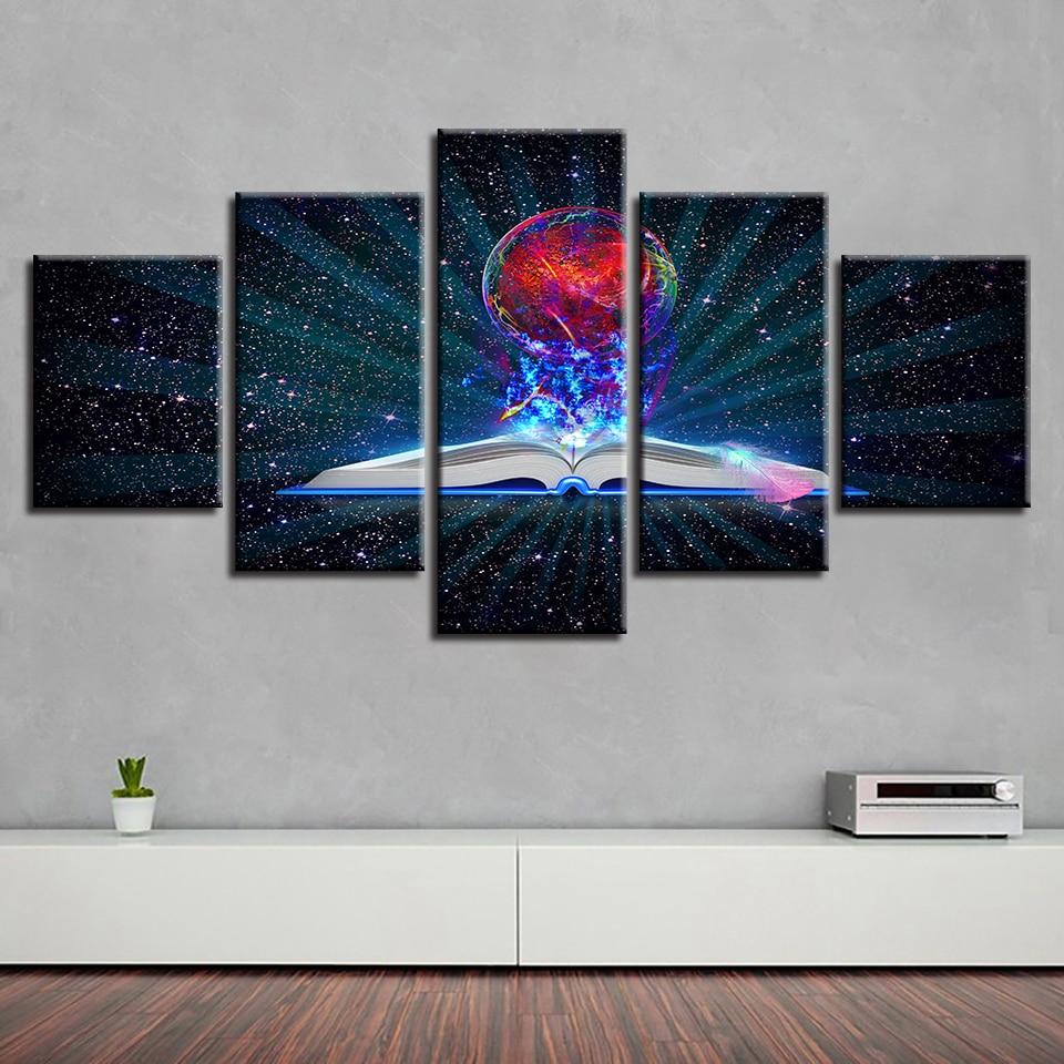 Book Beautiful Starry Sky – Abstract Canvas Wall Art