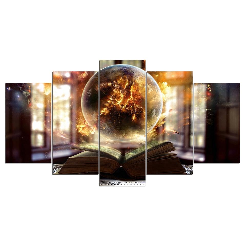 Book Earth Explosion – Abstract Canvas Wall Art
