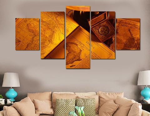 Books Old Africa – Abstract Canvas Wall Art